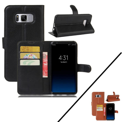 Hülle für Samsung Galaxy S8 Handyhülle Flip Case Schutzhülle Cover Tasche Etui