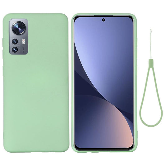 Hülle für Xiaomi 12/12X Handyhülle Silikon Case Cover Bumper Etui Matt Grün