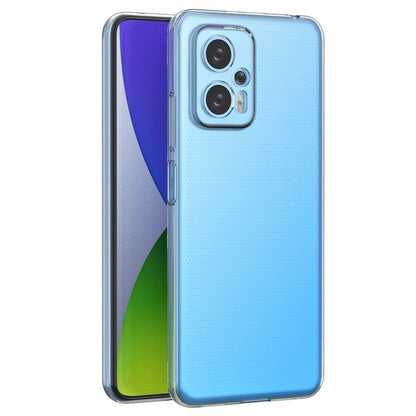 Hülle für Xiaomi Poco X4 GT Handyhülle Silikon Cover Case Bumper Softcase Klar