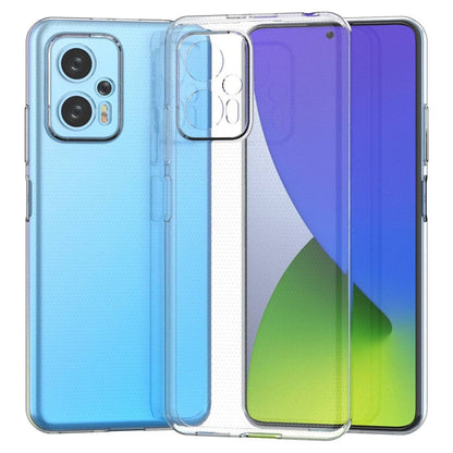 Hülle für Xiaomi Poco X4 GT Handyhülle Silikon Cover Case Bumper Softcase Klar