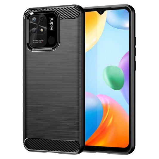 Hülle für Xiaomi Redmi 10C Handyhülle Silikon Case Cover Bumper Carbonfarben