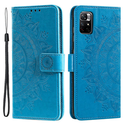 Hülle für Xiaomi Redmi Note 11 Pro/Pro Plus Handy Flip Case Cover Mandala Blau