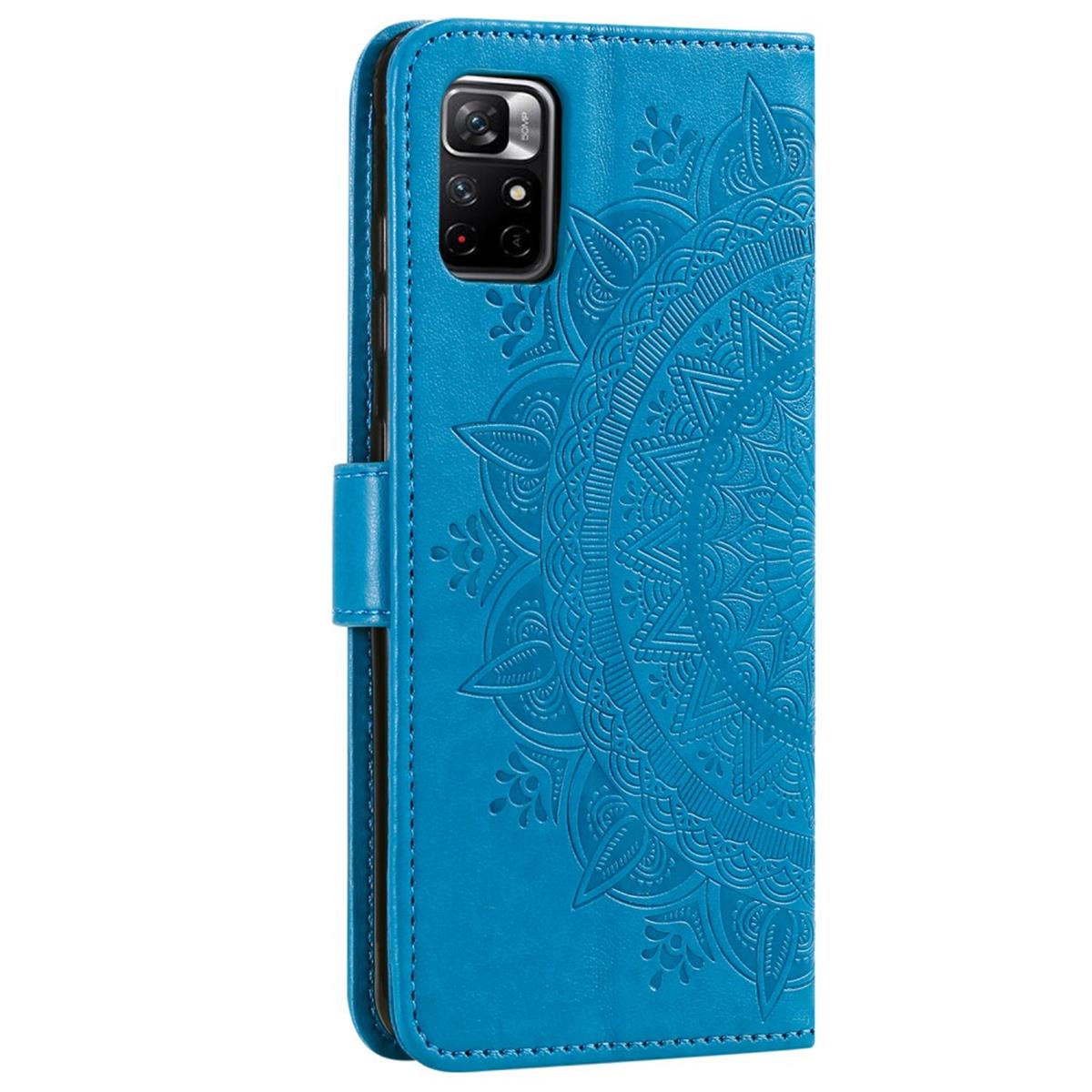 Hülle für Xiaomi Redmi Note 11 Pro/Pro Plus Handy Flip Case Cover Mandala Blau