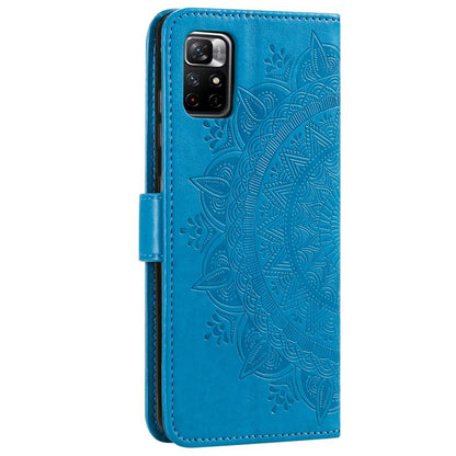 Hülle für Xiaomi Redmi Note 11 Pro/Pro Plus Handy Flip Case Cover Mandala Blau
