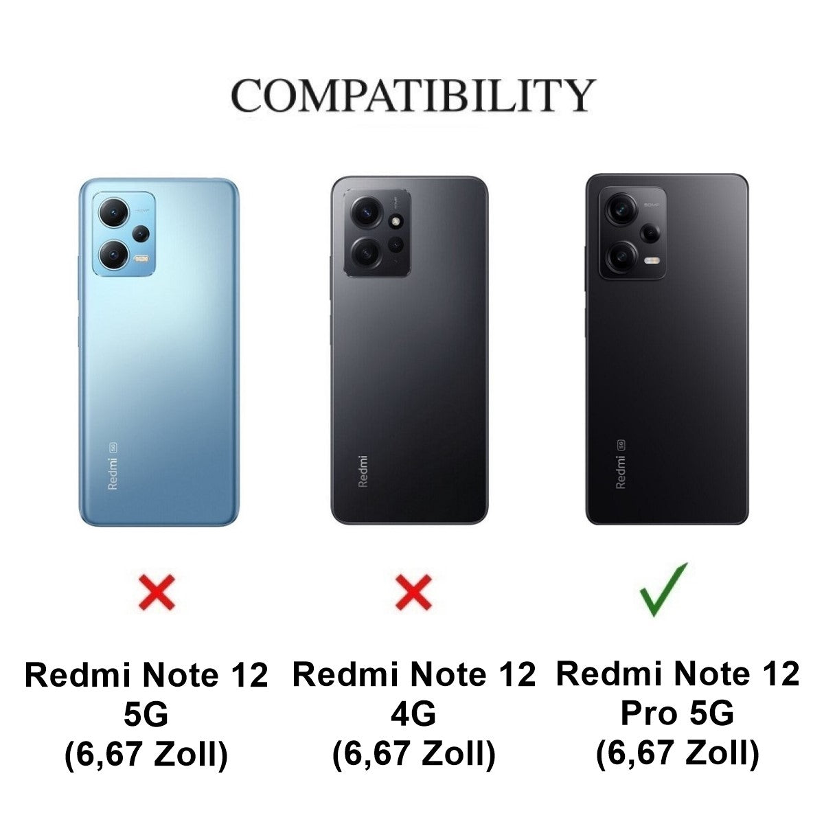 Hülle für Xiaomi Redmi Note 12 Pro 5G Handyhülle Silikon Cover Case Bumper Klar