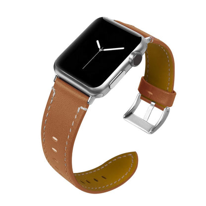 Leder Armband für Apple Watch 49/45/44/42mm Retro Series Ultra/8/7/6/SE/5 Braun