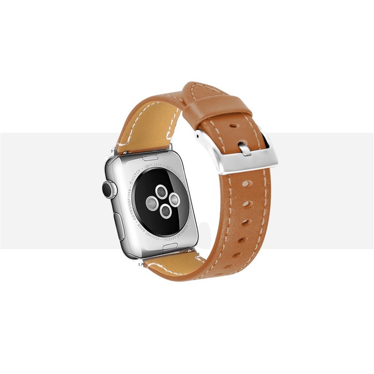 Leder Armband für Apple Watch 49/45/44/42mm Retro Series Ultra/8/7/6/SE/5 Braun