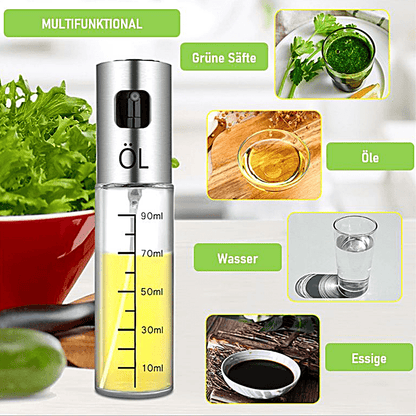Ölsprüher für Speiseöl Öl Sprühflasche Ölzerstäuber Oil Sprayer Ölspender Spray