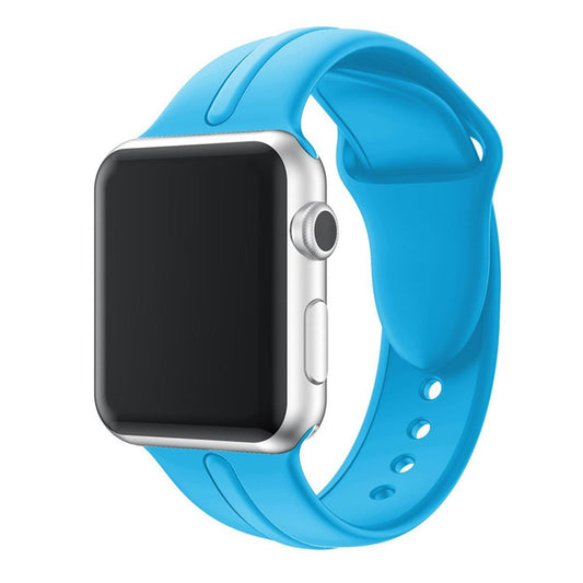 Sportarmband für Apple Watch 41/40/38mm Silikon Band Series 8/7/6/SE/5 Hellblau