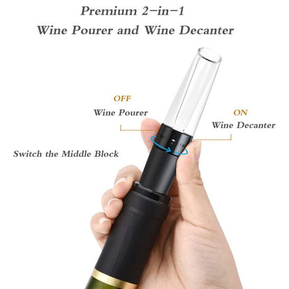 Weindekanter - Dekanter für Rotwein - Weinbelüfter und Eingießer für Rot Weine