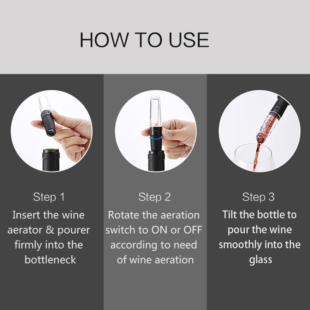 Weindekanter - Dekanter für Rotwein - Weinbelüfter und Eingießer für Rot Weine