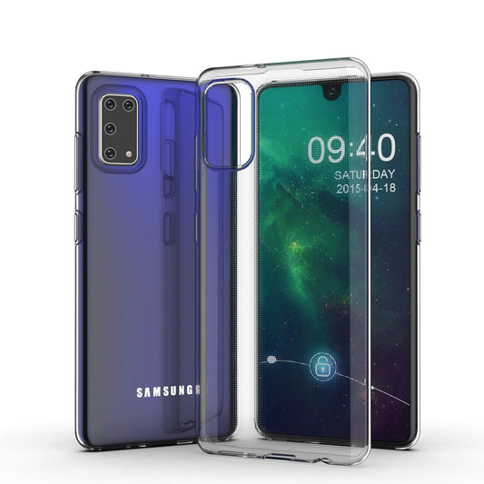 Hülle für Samsung Galaxy A41 Handyhülle Silikon Cover Case Bumper Transparent