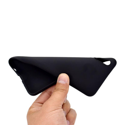 Hülle für Samsung Galaxy A70 Handyhülle Silikon Case Schutzhülle Cover matt Schwarz