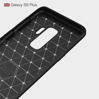 Hülle für Samsung Galaxy S9 Plus Handyhülle Cover Bumper Soft Case Carbonfarben