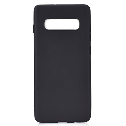 Hülle für Samsung Galaxy S10+ (Plus) Handyhülle Silikon Case Cover Bumper Schwarz