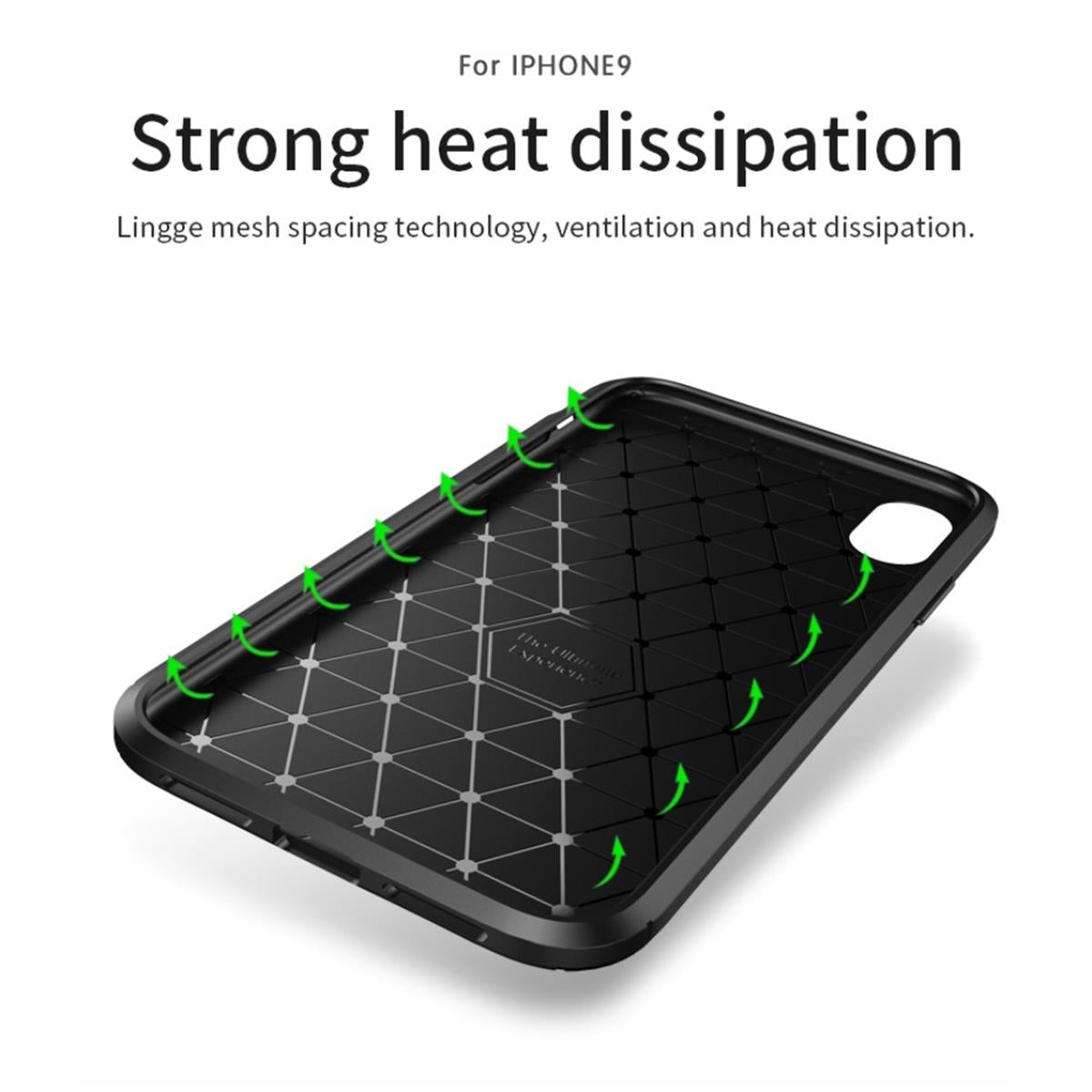 Hülle für Apple iPhone Xs Max Handyhülle Cover Silikon Case Bumper Carbonfarben