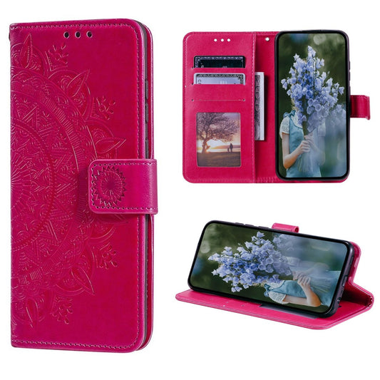 Hülle für Apple iPhone 14 Pro Handyhülle Flip Case Handy Cover Mandala Pink