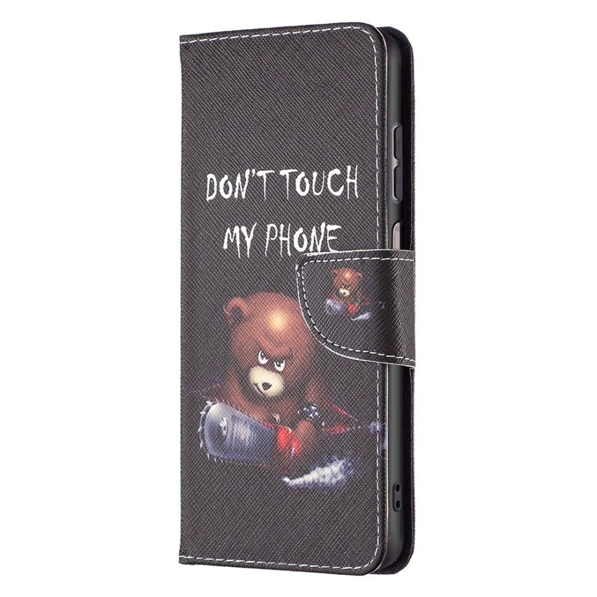 Hülle für Samsung Galaxy A13 4G Handyhülle Flip Case Cover Schutzhülle Motiv Bär