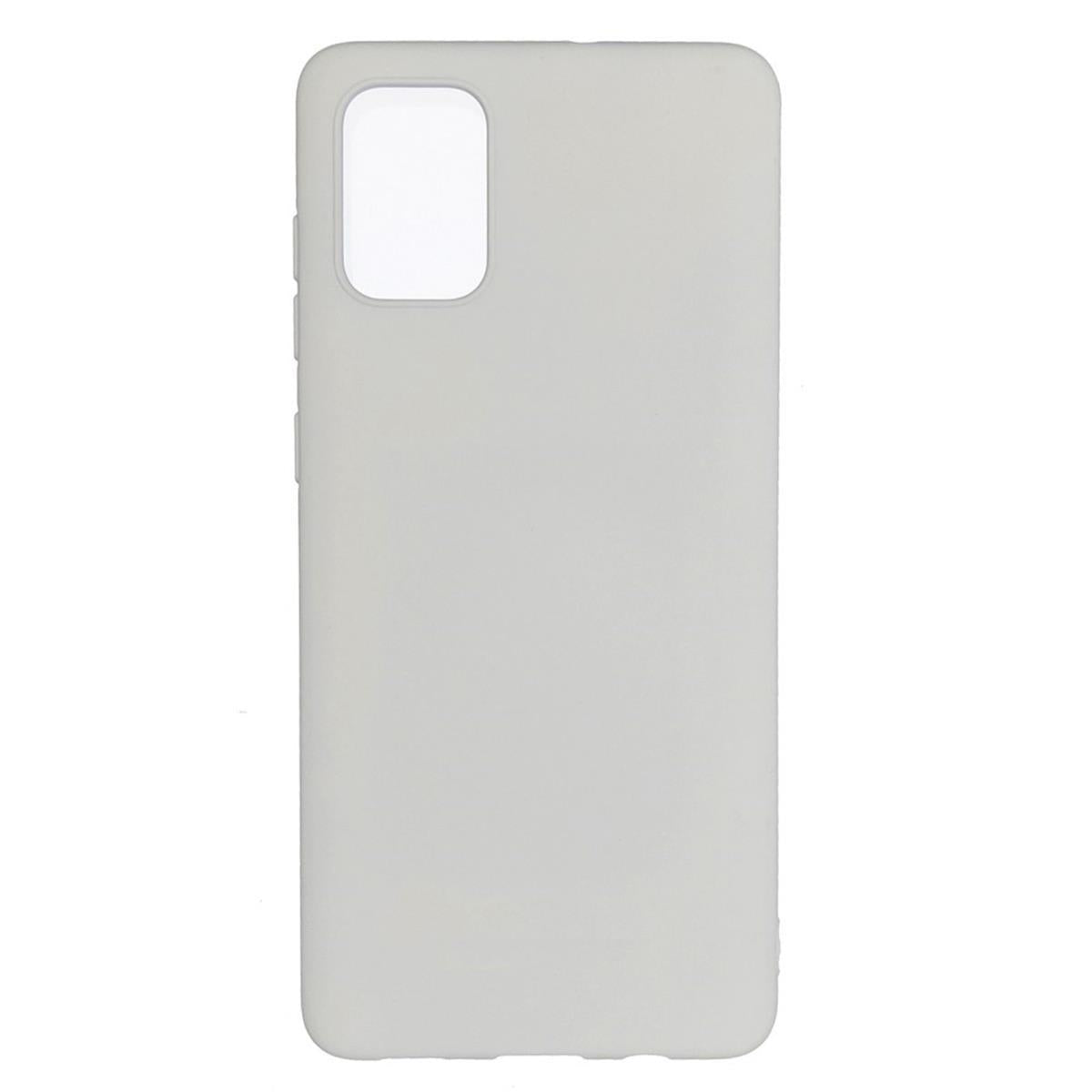 Hülle für Samsung Galaxy A03s Handyhülle Silikon Case Cover Bumper Matt Weiß