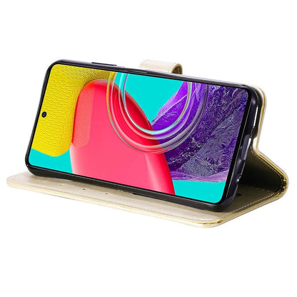 Hülle für Samsung Galaxy M53 5G Handyhülle Flip Case Cover Etui Mandala Gold