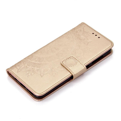 Hülle für Samsung Galaxy A70 Handyhülle Schutz Tasche Case Etui Cover Mandala Gold