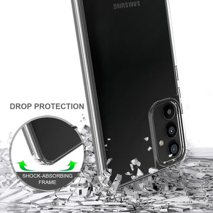 Hülle für Samsung Galaxy A34 5G Handy Case Hybrid Silikon Bumper Cover Klar