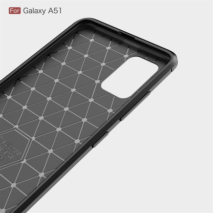Hülle für Samsung Galaxy A51 Handyhülle Silikon Case Schutzhülle Carbon Farben