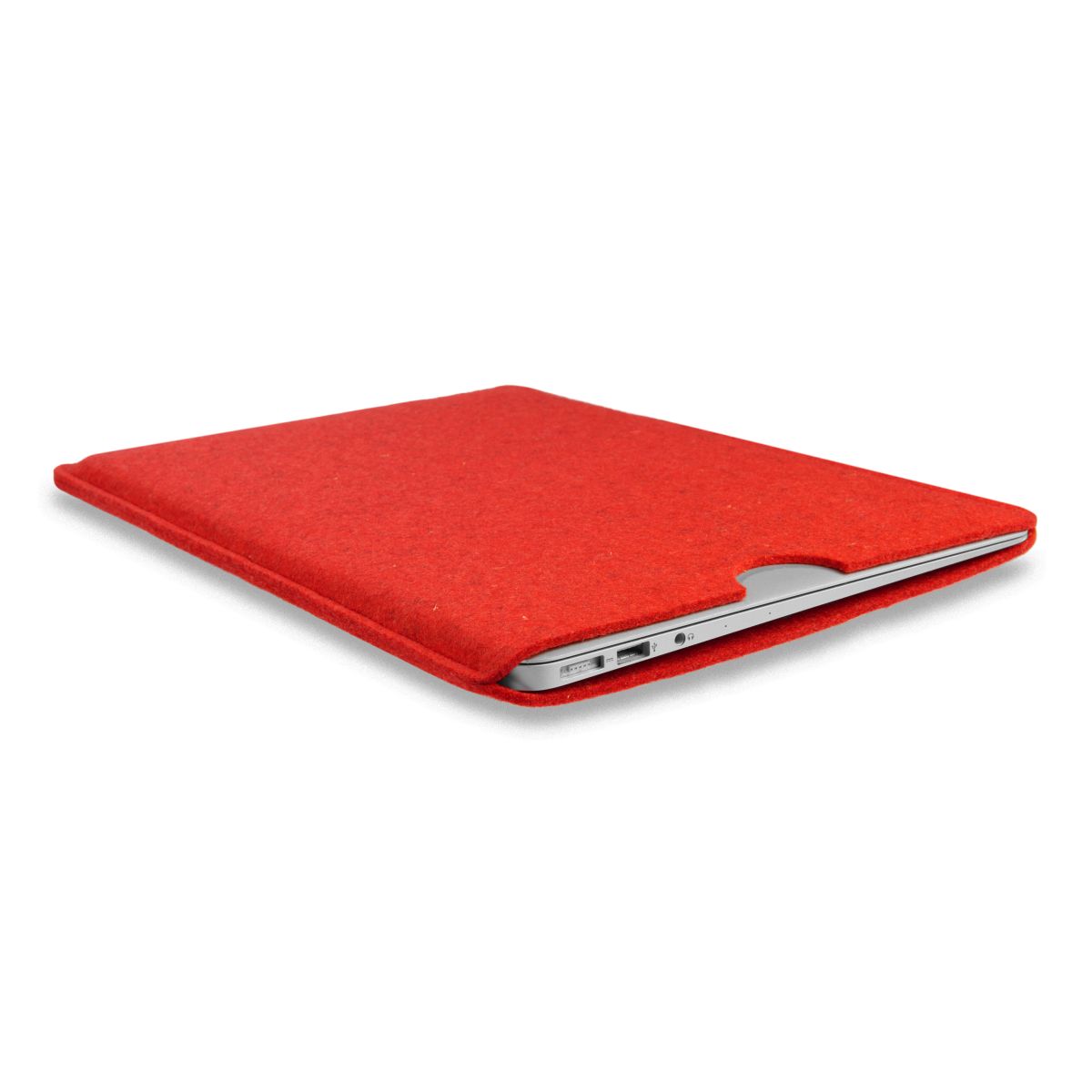 Hülle für Apple MacBook Pro 14" Zoll Handmade Schutz Tasche Filz Case Etui Rot