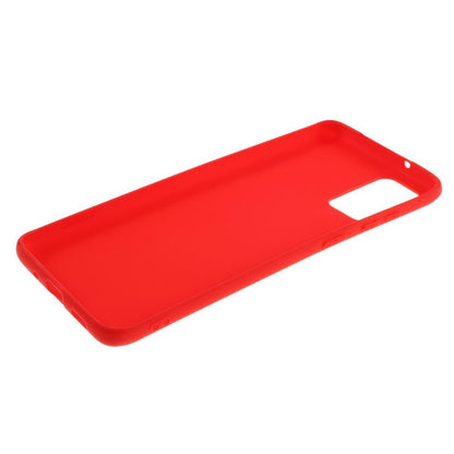 Hülle für Samsung Galaxy M30s Handyhülle Silikon Case Cover Bumper Matt Rot