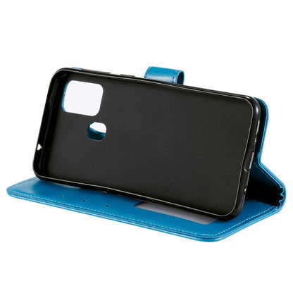 Hülle für Samsung Galaxy M31 Handyhülle Flip Case Cover Etui Mandala Blau