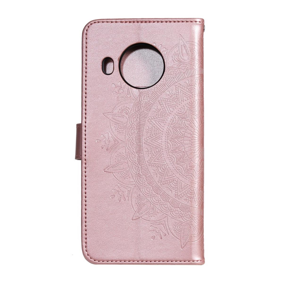 Hülle für Nokia X10/X20 Handyhülle Flip Case Cover Schutzhülle Mandala Rosegold