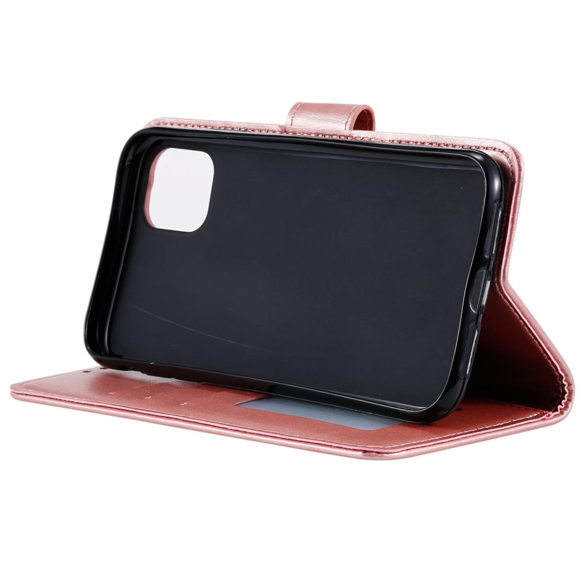 Hülle für Apple iPhone 11 Pro Max [6,5 Zoll] Handyhülle Flip Cover Case Mandala Rosegold