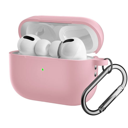 Hülle für Apple AirPods Pro 2 Silikon Case Cover Etui Bumper Schutzhülle Rosa