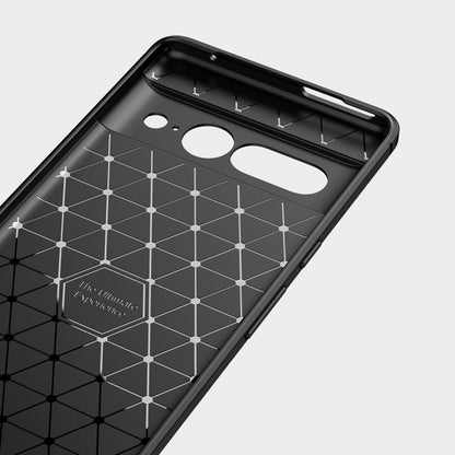 Hülle für Google Pixel 7 Pro Handyhülle Silikon Case Bumper Cover Carbonfarben