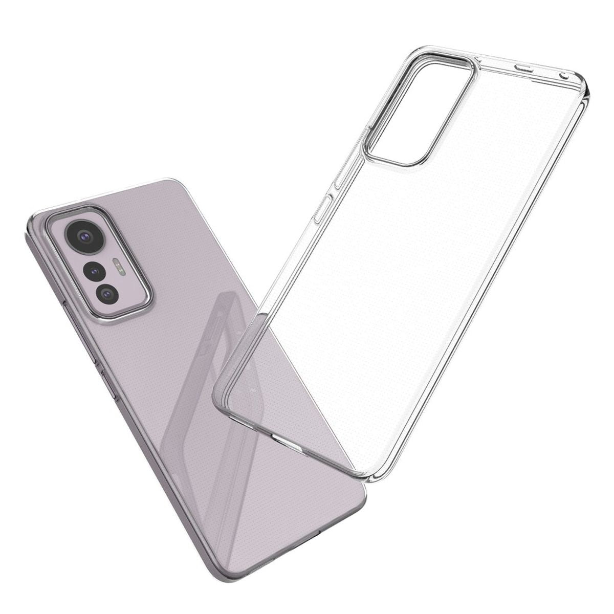Hülle für Xiaomi 12 Lite 5G Handyhülle Silikon Cover Case Bumper Softcase Klar