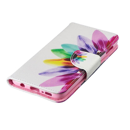 Hülle für Samsung Galaxy S10e Handyhülle Flip Case Schutzhülle Motiv Handyhülle Blume