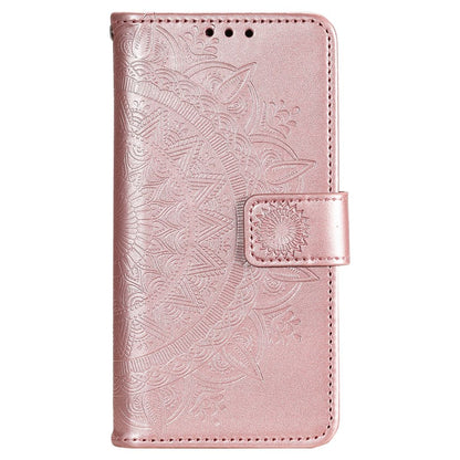 Hülle für Samsung Galaxy S22+ (Plus) Handyhülle Flip Case Cover Mandala Rosegold