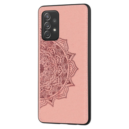 Hülle für Samsung Galaxy A52/A52 5G/A52s 5G Handyhülle Hybrid Case Mandala Rose