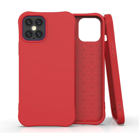 Hülle für Apple iPhone 12 / iPhone 12 Pro Handyhülle Silikon Case Cover Matt Rot