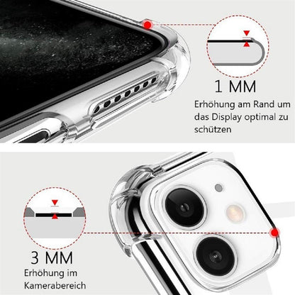 Hülle für Samsung Galaxy A51 Handyhülle Band Handykette Kordel Case Bumper klar