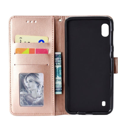 Hülle für Samsung Galaxy A10 Handyhülle Etui Schutzhülle Flip Case Cover Mandala Rosegold