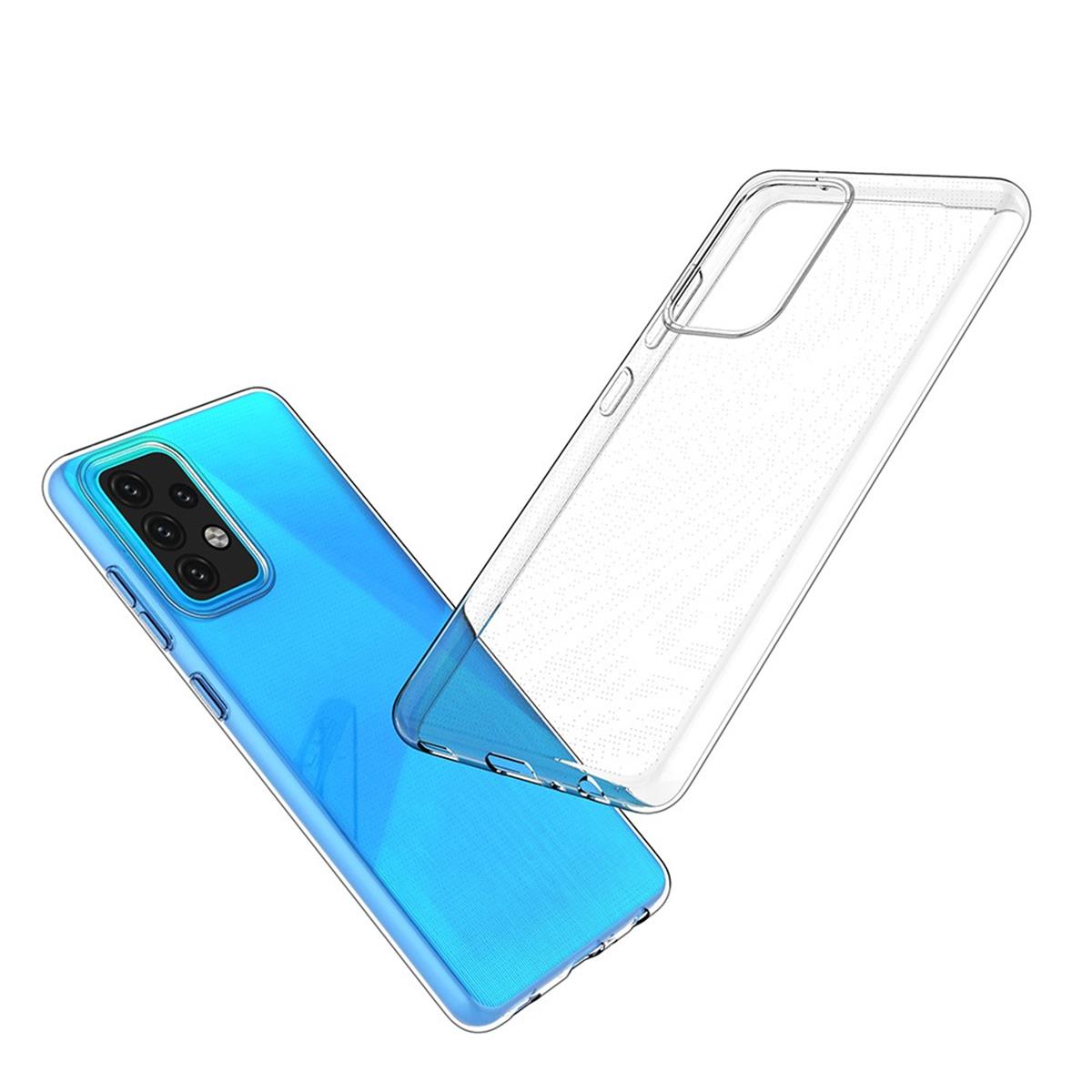Hülle für Samsung Galaxy A52/A52 5G/A52s 5G Handyhülle Silikon Cover Case klar