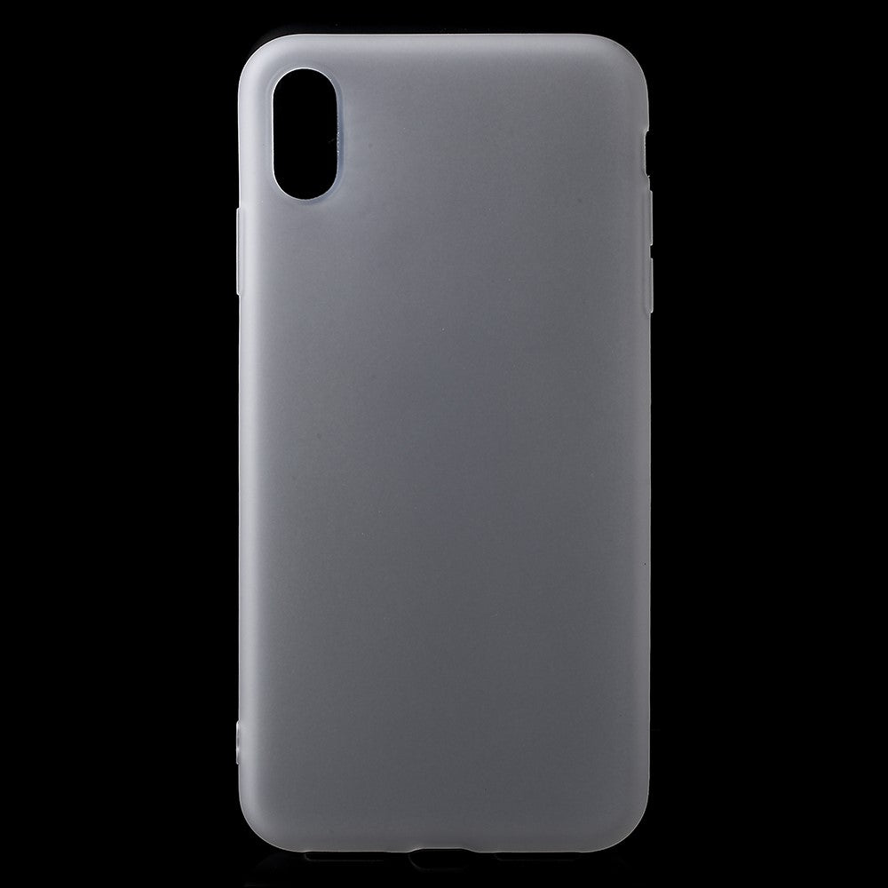 Hülle für Apple iPhone Xs Max Handyhülle Silikon Case Bumper Cover Matt Weiß