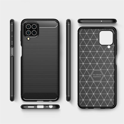 Hülle für Samsung Galaxy M32 Handyhülle Silikon Case Handy Cover Carbonfarben