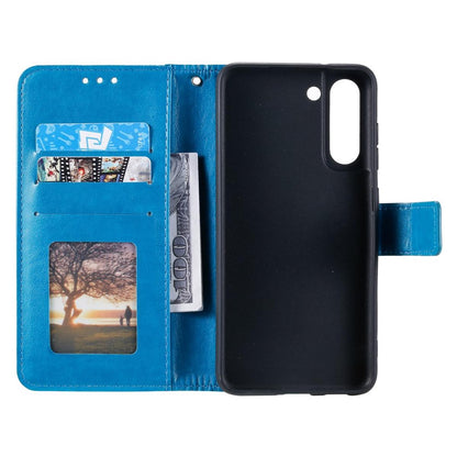 Hülle für Samsung Galaxy S21 FE Handyhülle Flip Case Cover Tasche Mandala Blau