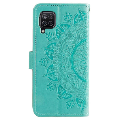 Hülle für Samsung Galaxy M53 5G Handyhülle Flip Case Cover Etui Mandala Grün