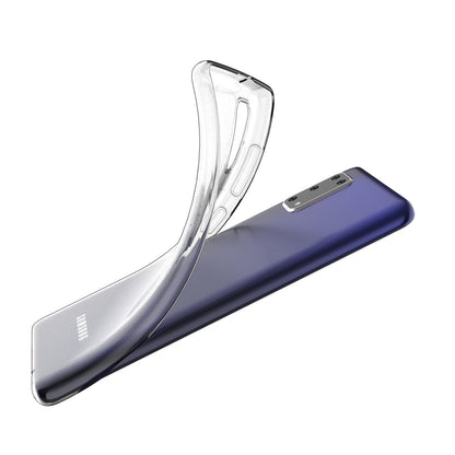 Hülle für Samsung Galaxy A41 Handyhülle Silikon Cover Case Bumper Transparent