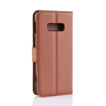 Hülle für Samsung Galaxy S10e Handyhülle Flip Case Schutzhülle Cover Braun