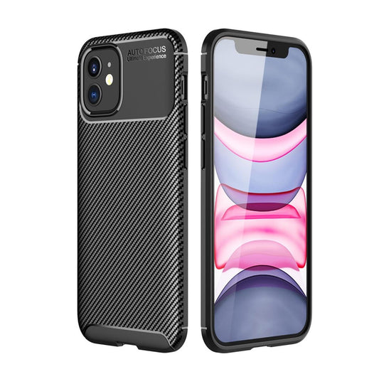 Hülle für Apple iPhone 12 Mini Handyhülle Silikon Case Cover Bumper Carbonfarben