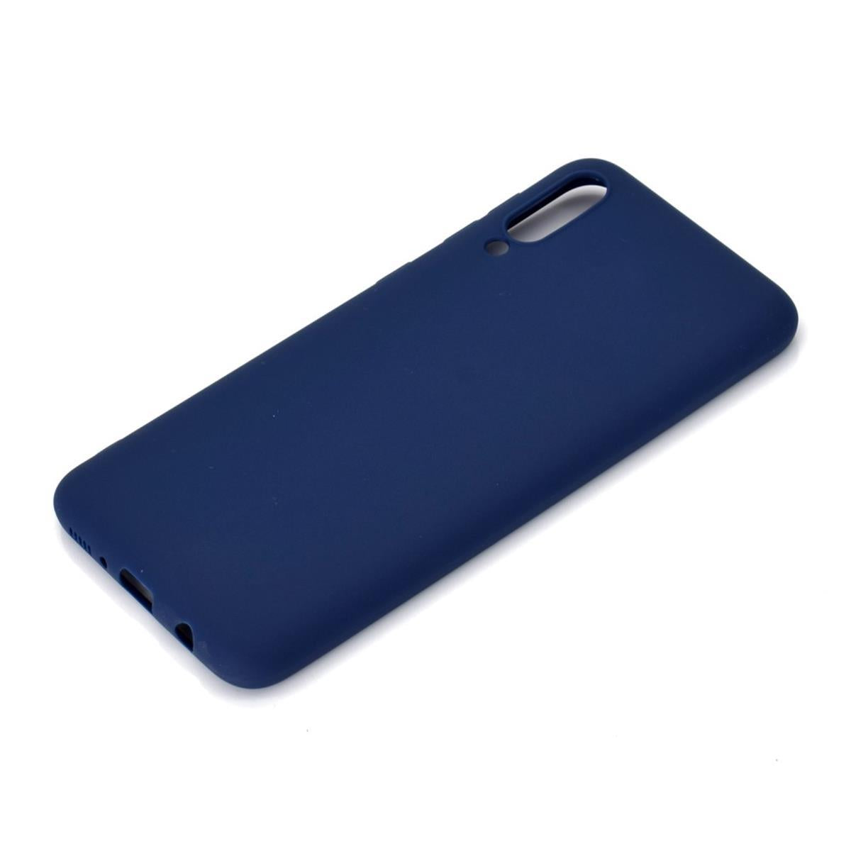 Hülle für Samsung Galaxy A70 Handyhülle Silikon Case Schutzhülle Cover matt Blau